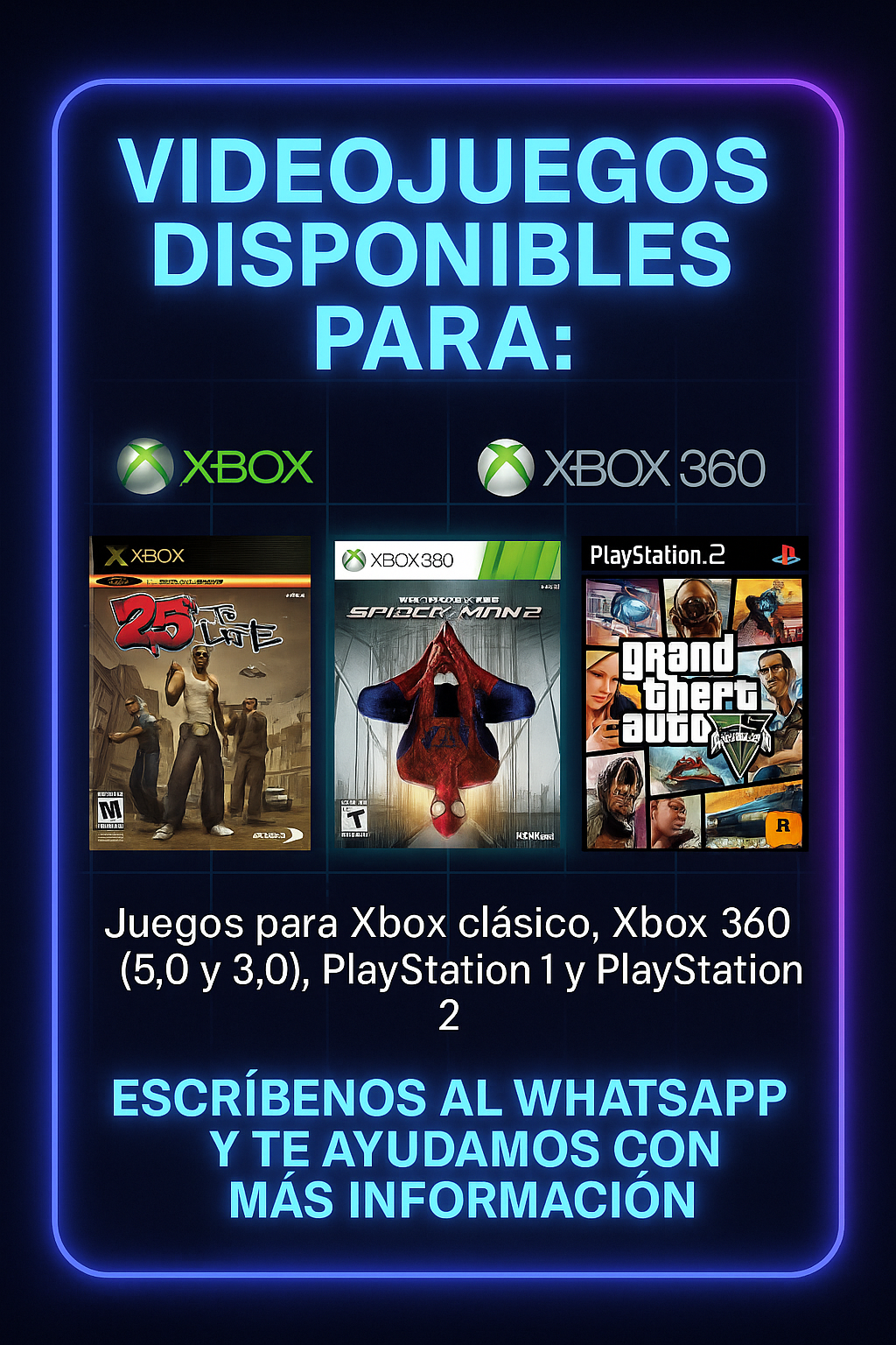 Catálogo videojuegos
